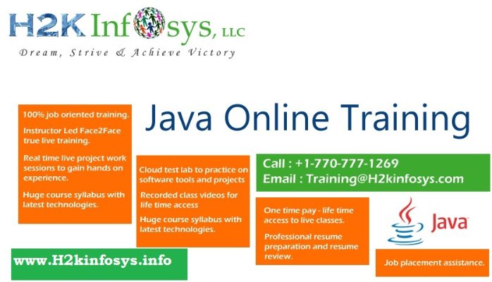 JAVA Online Training USA
