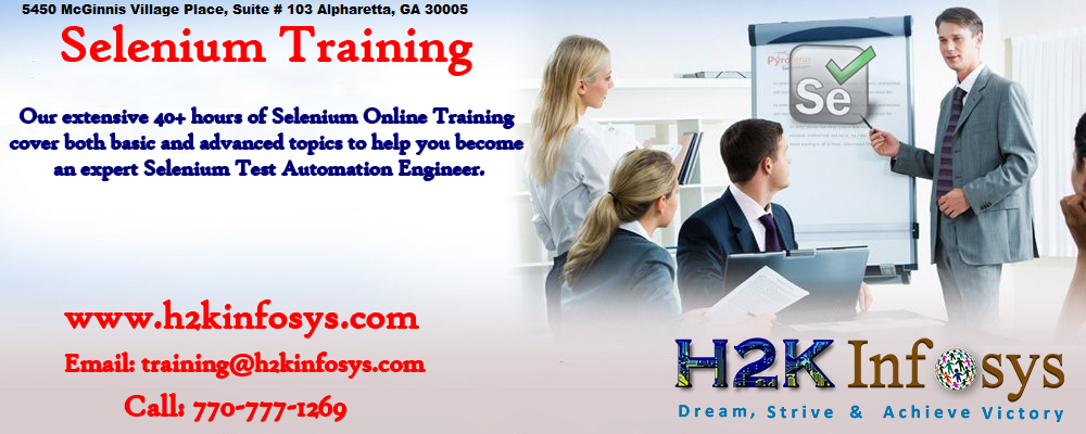 Selenium Webdriver Online Training Course