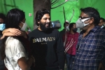 Allu Arjun news, Gunasekhar, allu arjun pays a surprise visit for his daughter, Sneha