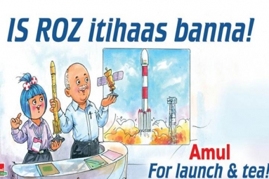 Amul celebrates ISRO’s success in its own way