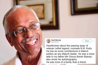 Indian Origin Pakistani Leader B M Kutty Dies at 89 Indian Origin Pakistani Leader B M Kutty Dies at 89