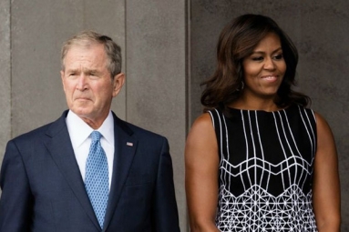 George W. Bush Passing Michael Obama Some Candy is Internet&#039;s New Obsession