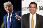 Trump, Indian American, trump pardons indian american conservative commentator dinesh d souza, Indian american conservative commentator