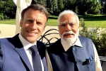 Emmanuel Macron and Narendra Modi latest, Emmanuel Macron and Narendra Modi latest, france and indian prime ministers share their friendship on social media, France