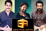 Allu Arjun, Geetha Arts new announcements, geetha arts to announce three pan indian films, Boyapati srinu