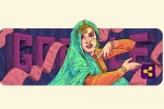 google doodle, madhubala, google celebrates madhubala s 86th birth anniversary, Raj kapoor