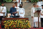 narendra modi oath taking, narendra modi oath taking, narendra modi begins his second term as india s prime minister, Pranab mukherjee