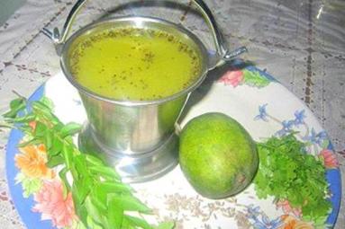 South Indian style soup - Mango Rasam