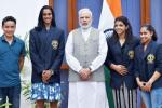 P.V. Sindhu, national sports awardees, modi hosts national sports awardees invites ideas to improve sports, Jitu rai