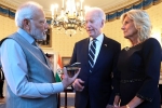 Narendra Modi gift, Narendra Modi for Jill Biden, narendra modi gifts 75 carat diamond to jill biden, Usa tour