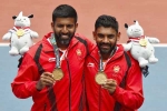 tennis Men's Doubles, Asian Games 2018, asian games 2018 rohan bopanna divij sharan clinch men s doubles gold in tennis, Yuki bhambri