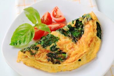 Healthy Spinach Tomato Omelette! Healthy Spinach Tomato Omelette!