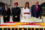 Donald Trump, Raj Ghat, highlights on day 2 of the us president trump visit to india, Rajghat