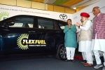 World's First Flex Fuel Ethanol Powered Car, Toyota updates, world s first flex fuel ethanol powered car launched in india, Moto g4