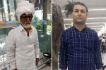 Amrick Singh, Jayesh patel, young man caught posing as senior citizen to fly to abroad, Rajiv gandhi international airport