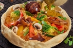 Pot pie Biryani steps, Pot pie Biryani pics, recipe how to prepare a pot pie biryani, Capsicum