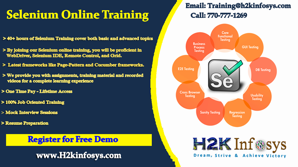  Selenium Online Training and Job Assistance