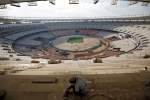 Narendra Modi, Gujarat India visit, us president to inaugurate the world s largest cricket stadium in gujarat during his india visit, Erection