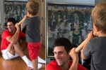 Novak Djokovic tweet, Novak Djokovic a Devotee of Lord Krishna, is tennis star novak djokovic a devotee of lord krishna this viral pic with his kids is a proof, Novak djokovic