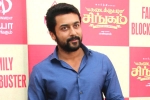 Suriya news, Kadaikutty Singam success meet, suriya shows that he is a man with golden heart, Sayyeshaa