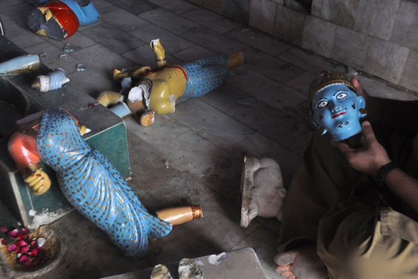 Hindu temple vandalized in Pakistan